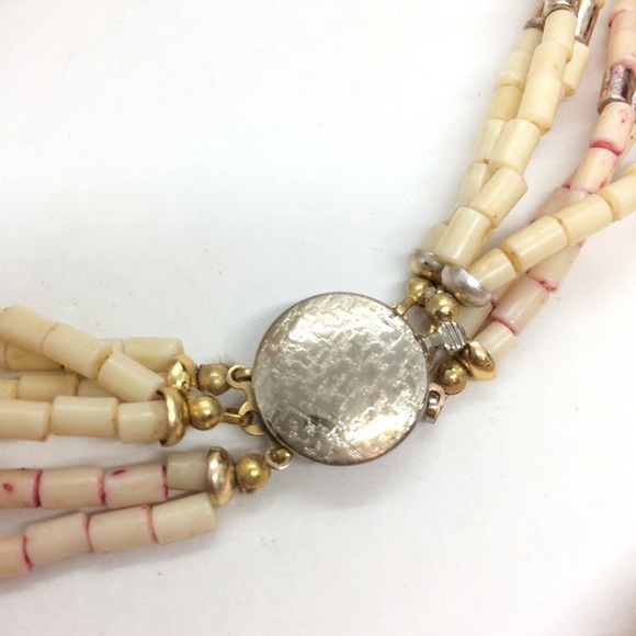 3/$30 VINTAGE BOHO MULTI STRAND NECKLACES TUBE BEADS BLUE PINK PLASTIC SET 2 - Picture 13 of 13